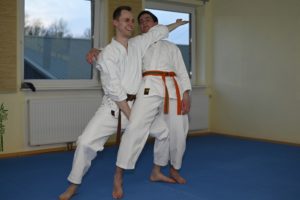 Karatekas beim Kampf