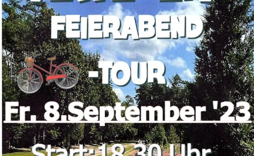 Tewel lädt zur Feierabend-Radtour am Freitag, 8.September
