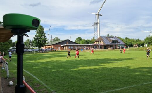 Moderne Video-Spielbeoachtungs-Kamera im Einsatz