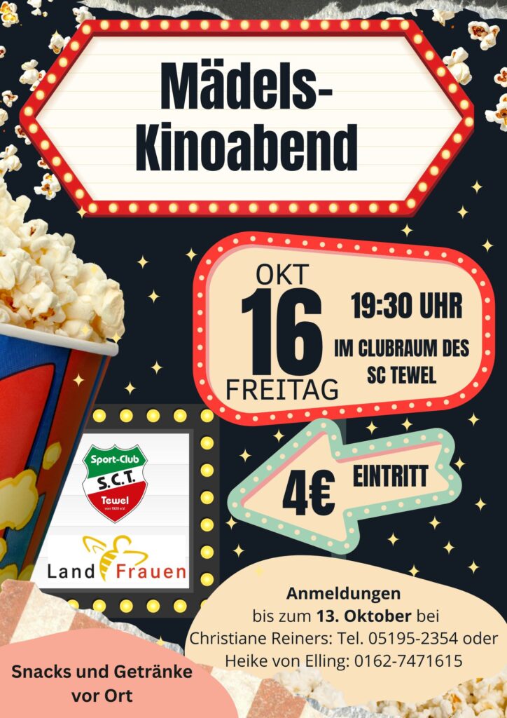 Mädels-Kinoabend in Tewel