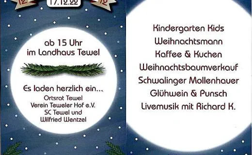 12.”Täweler Wiehnacht” am 17.12.
