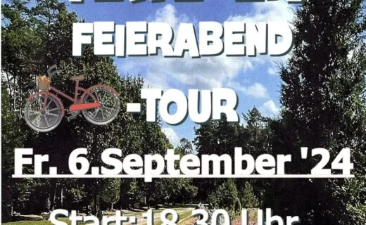 Tewel lädt zur Feierabend-Radtour am Freitag, 6. September 2024 ein