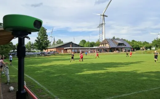 Moderne Video-Spielbeoachtungs-Kamera im Einsatz